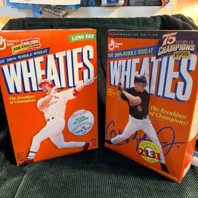 Wheaties Baseball Collector Boxes – Mark McGwire 70 Home Runs & Cal Ripken Jr. 2,131 Games