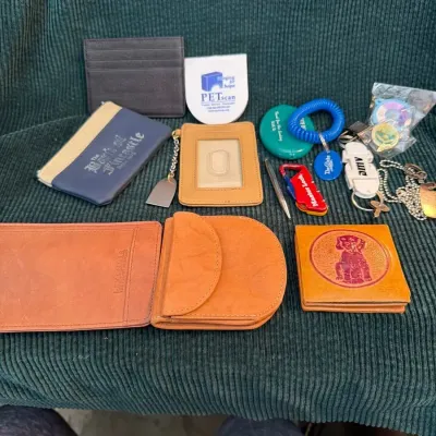 Genuine Leather Wallets, Card Holders & Keychain Accessories