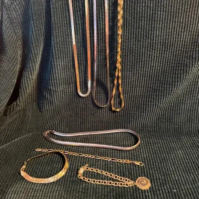 Vintage Gold- & Silver-Tone Chain Necklaces and Bracelets