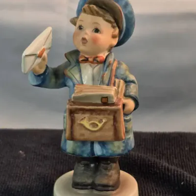 Vintage Goebel Hummel #119 Postman – 5½" Boy Mail Carrier Figurine – W. Germany