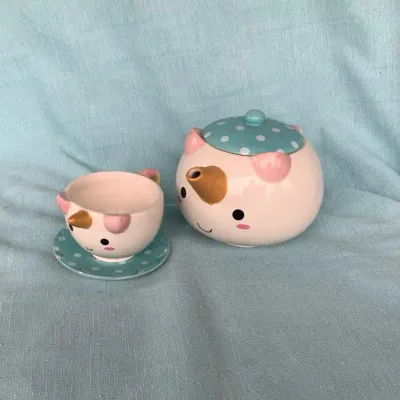 Smoko Unicorn Ceramic Tea Set with Teapot, Cup & Saucer, 2017