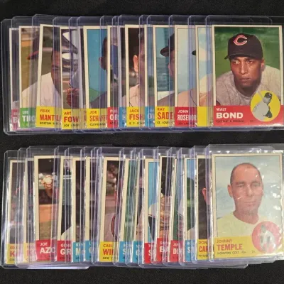 Baseball Cards Lot: Thirty 1963 Topps