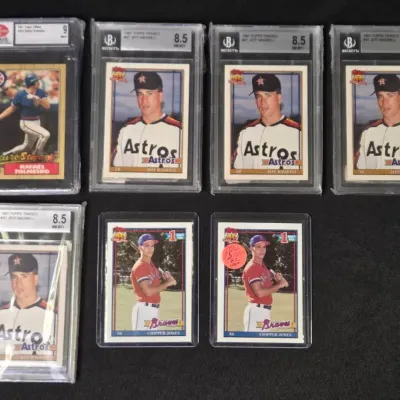Jones, Palmetto & Bagwell Rookies Graded Baseball Cards