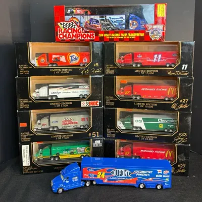 10 NASCAR Racing Champions Transportation Trucks
