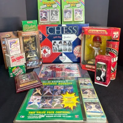 Assorted Vintage Baseball Collectible Memorabilia 