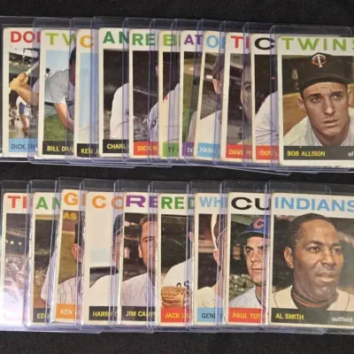 Twenty 1964 Topps Baseball Cards