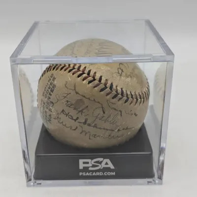 1936 New York Giants Team Signed Ball...PSA Authenticated 