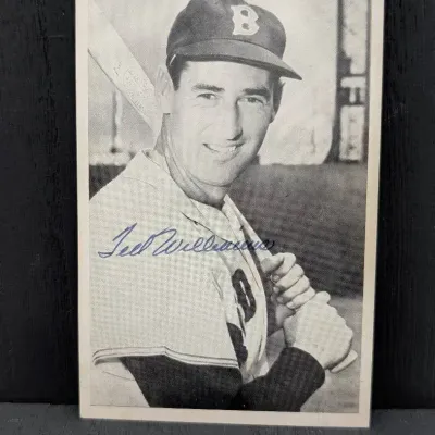 Signed Ted Williams Photograph