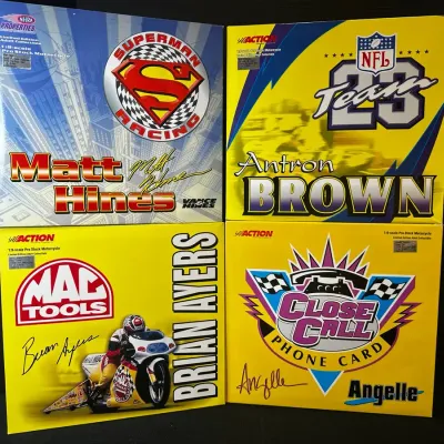 4 NHRA Pro-stock Bike Diecasts