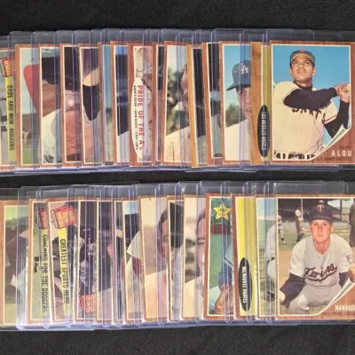 Thirty Baseball Cards, 1962 Topps