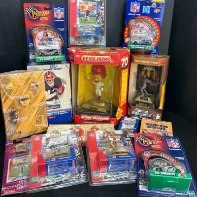 Assorted Football & Baseball Sports Collectibles NIB