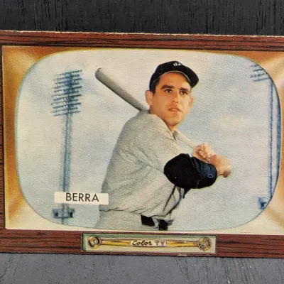 1955 Bowman #168, Yogi Berra Card
