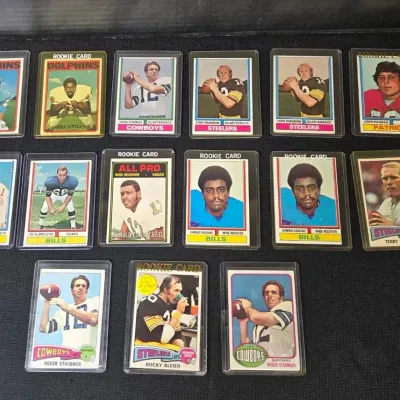 (15) 1972 - 1976 Topps Football Star Cards: Bills, Dolphins +