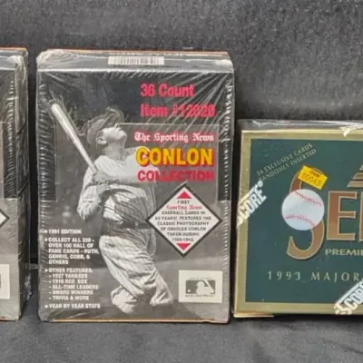 (3) Sealed Baseball Card Boxes (1991 & 93)