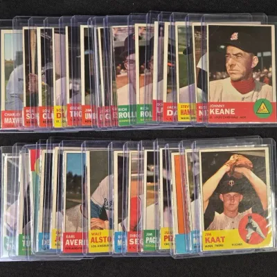 Thirty Topps Baseball Cards (1963)