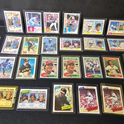 Vintage Topps Baseball Premium Cards: Pete Rose, Cal Ripkin