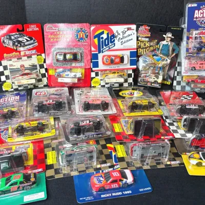 25 Vintage NASCAR Die Cast Collectible Cars 