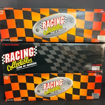3 Racing Collectible Club of America Model Drag Cars