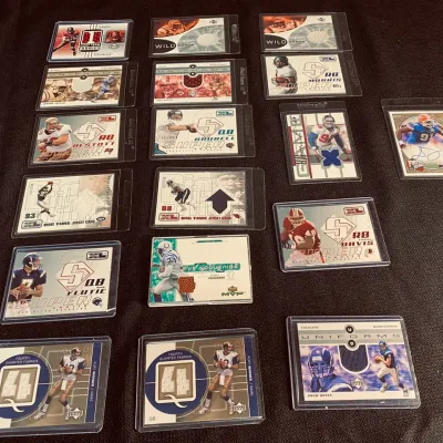 2001 -2002 Upper Deck Football Jersey Patch Cards