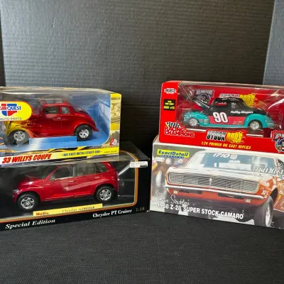 4 Diecast Replica Cars
