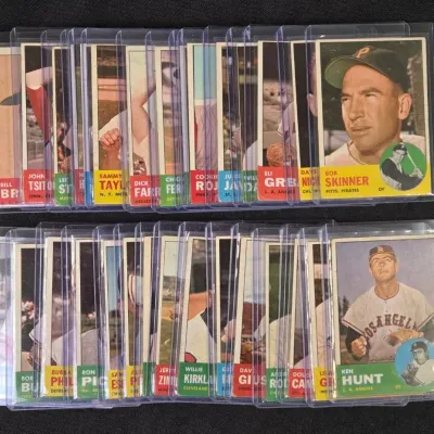 Baseball Cards Lot, Thirty Topps 1963