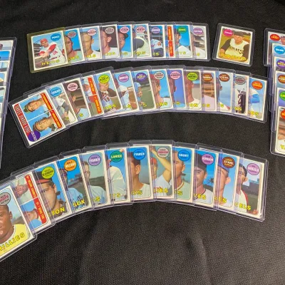 Fifty 1969 Topps Baseball Cards