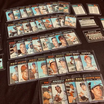 Fifty 1971 Topps Baseball Cards