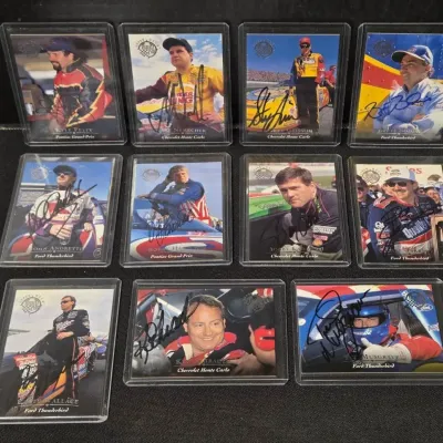 (11) Signed NASCAR Racing Cards