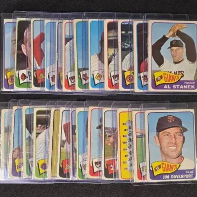 Twenty-Five Topps Baseball Cards (1965)