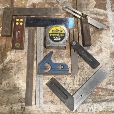 Sale Photo Thumbnail #44: Wood Working Measuring Tools 