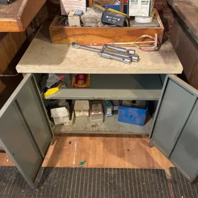 Sale Photo Thumbnail #43: Cabinet of Hardware 