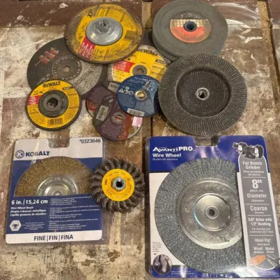 Sale Photo Thumbnail #45: Wire Wheels and Grinding Wheels 