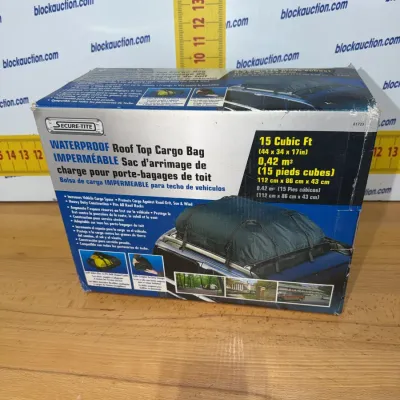 Sale Photo Thumbnail #199: Secure-Tite 15 cubic feet waterproof roof top cargo bag, new in original box.