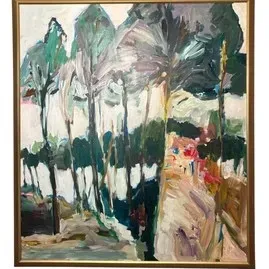 Sale Photo Thumbnail #86: Large Original Expressionist Landscape Painting Signed "Deux '93"
