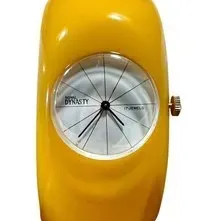 Sale Photo Thumbnail #38: Vintage 1930s-1940s Royal Dynasty 17-Jewel Bakelite Clamper Cuff Watch - Butterscotch Yellow