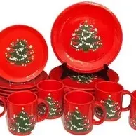 Sale Photo Thumbnail #61: Waechtersbach Christmas Tree Christmas Dinnerware