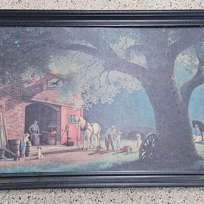 Sale Photo Thumbnail #68: Paul Detlefsen Village Blacksmith Litho