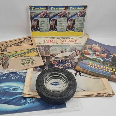 Sale Photo Thumbnail #90: Goodyear & Firestone Vtg Ephemera Lot
