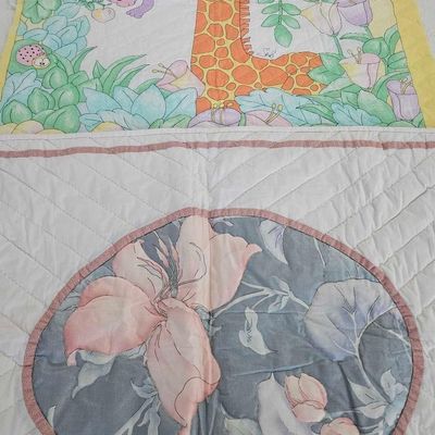 Sale Photo Thumbnail #372: Pair Precious Moments & Jungle Quilts