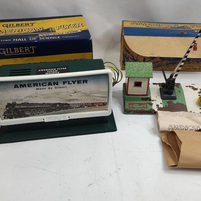 Sale Photo Thumbnail #340: Pair American Flyer Trains w/ Boxes