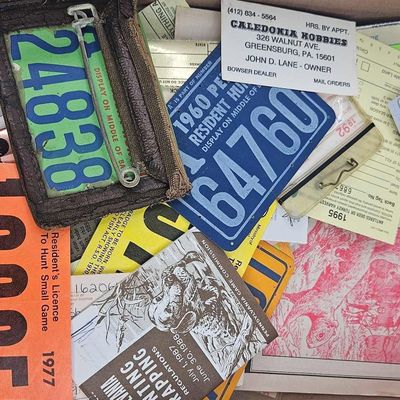 Sale Photo Thumbnail #29: PA & ON Hunting Licenses, 1953-97