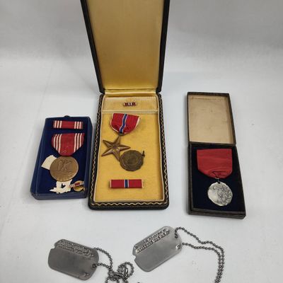 Sale Photo Thumbnail #356: Charles E. Morris WWII US Medals & Gear