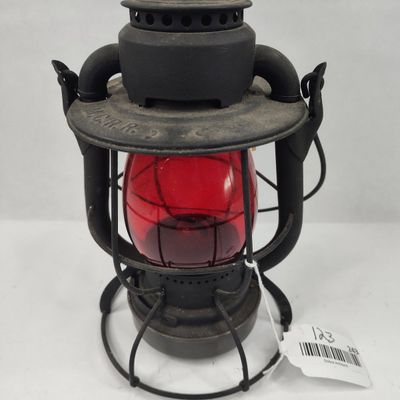 Sale Photo Thumbnail #248: Dietz Vesta MCRR Lantern w/ Red Globe