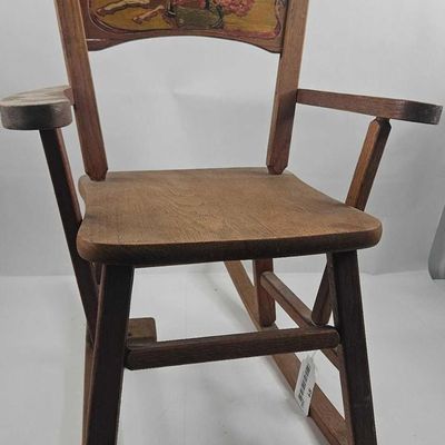 Sale Photo Thumbnail #246: Child's Musical Rocking Chair w/ Decal