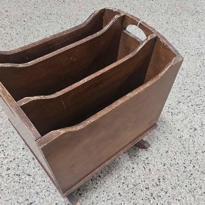 Sale Photo Thumbnail #130: 3-Compartment Wooden Magazine Rack