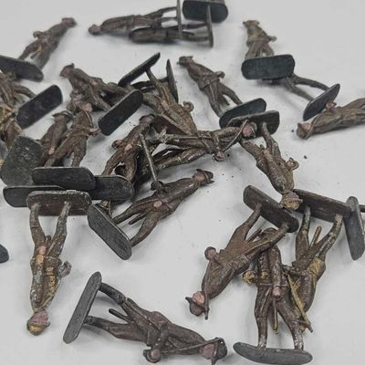 Sale Photo Thumbnail #444: Set WWI Lead Infantry Toy Soldiers