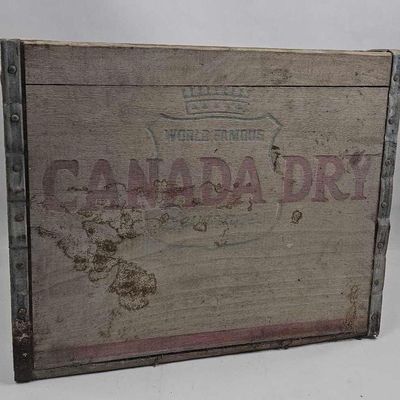 Sale Photo Thumbnail #97: 1953 Canada Dry Wooden Beverage Crate