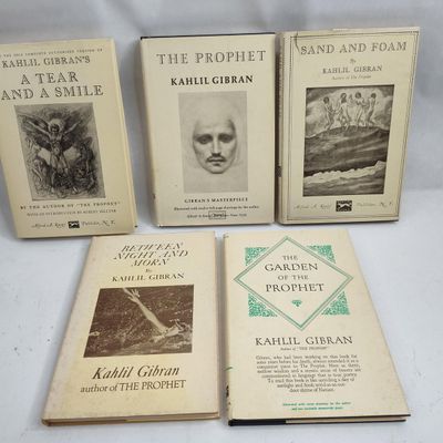 Sale Photo Thumbnail #321: Kahlil Gibran, Set 5 Books, 1969-1973