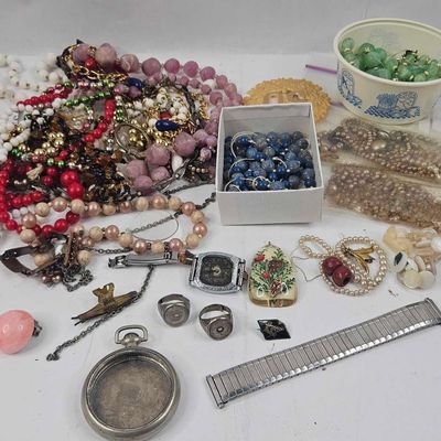 Sale Photo Thumbnail #222: Costume Jewelry, Beads & Watch