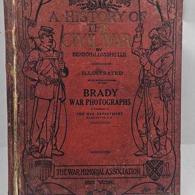 Sale Photo Thumbnail #454: B.J. Lossing Civil War History Book